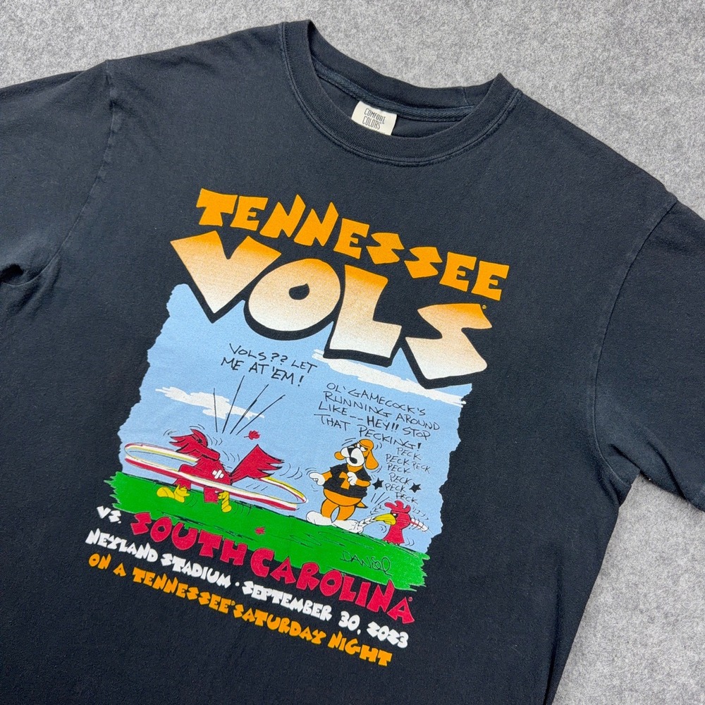 Tennessee Vols Shirt Mens Large Black Comfort Colors Neyland Gameday 2023‎ NCAA